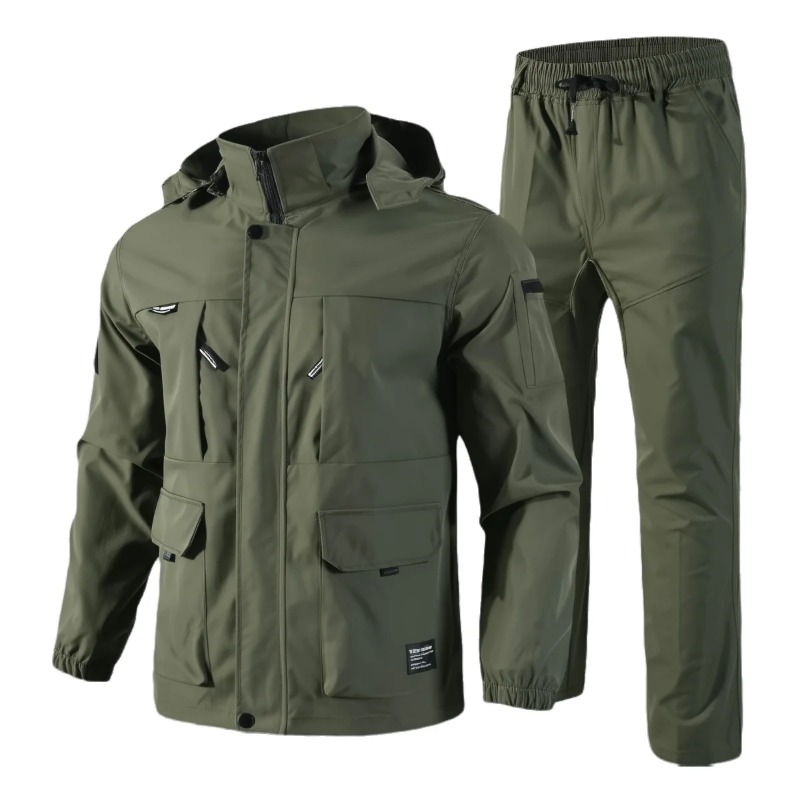 Hunting Outdoor - Setelan Taktis Tahan Air Pria Musim
