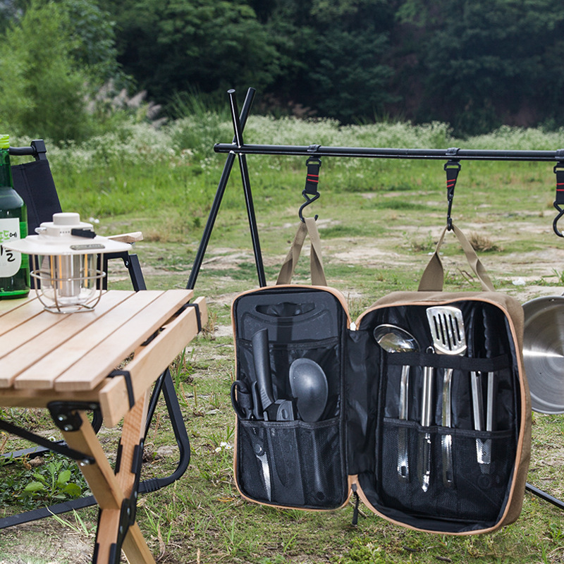 8 Buah Set Peralatan Masak Dap - Outdoor Hunting Kitchen ulasan dan harga