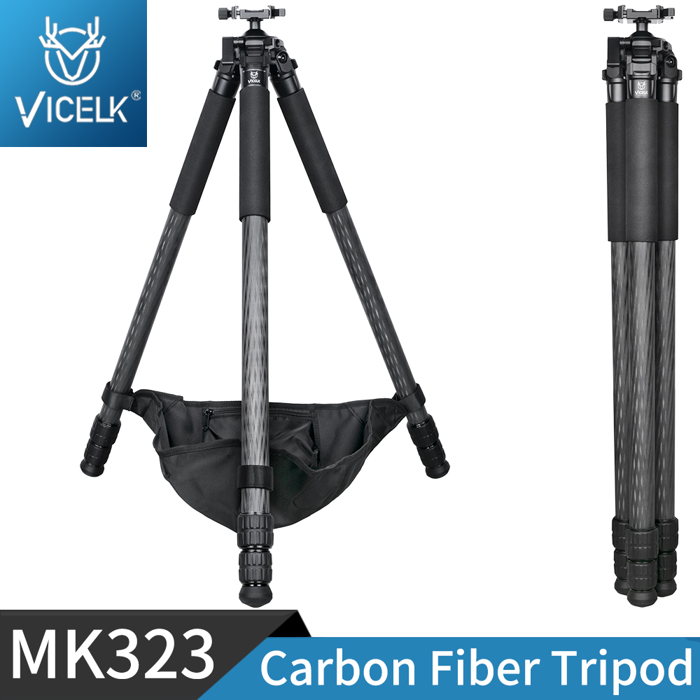 VICELK MK323 Tripod Serat Karb - Outdoor Hunting Photography ulasan dan harga